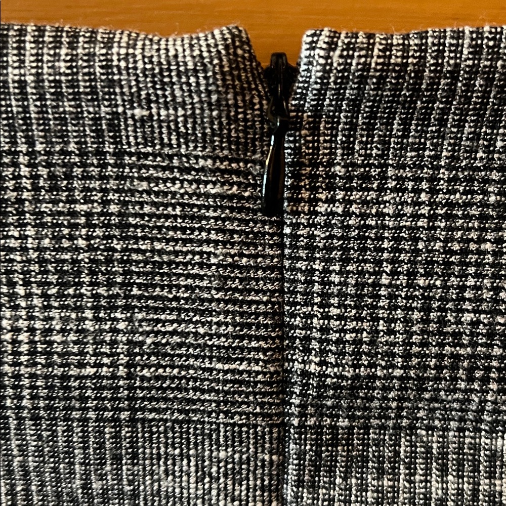 X H&M Charcoal and Light Gray Woven look mini office dress/ tunic - Picture 5 of 5